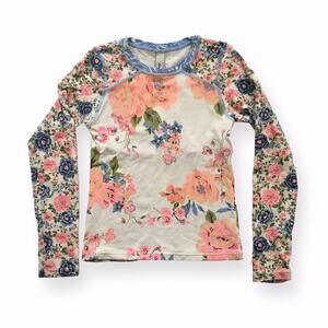 Maaji Floral Rash Guard Swim Top